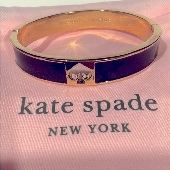 Kate Spade Everyday Spade Studs Black/Gold Earrings - Picture 6 of 6